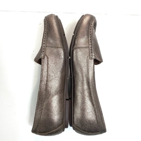 Vionic Debbie Leather Slip on Driving Flats Loafer Metallic Brown AQ-05 Size 10 - Picture 9 of 13
